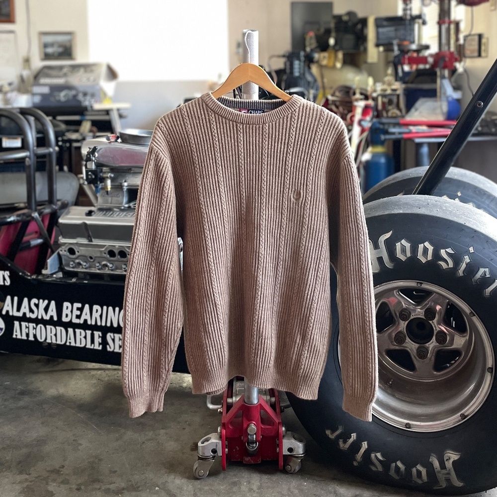 Chaps Ralph Lauren - 100% Cotton Beige Sweater
